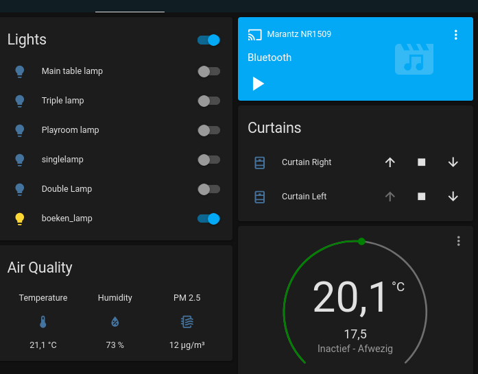 El panel de Home Assistant ahora también incluye el sensor!